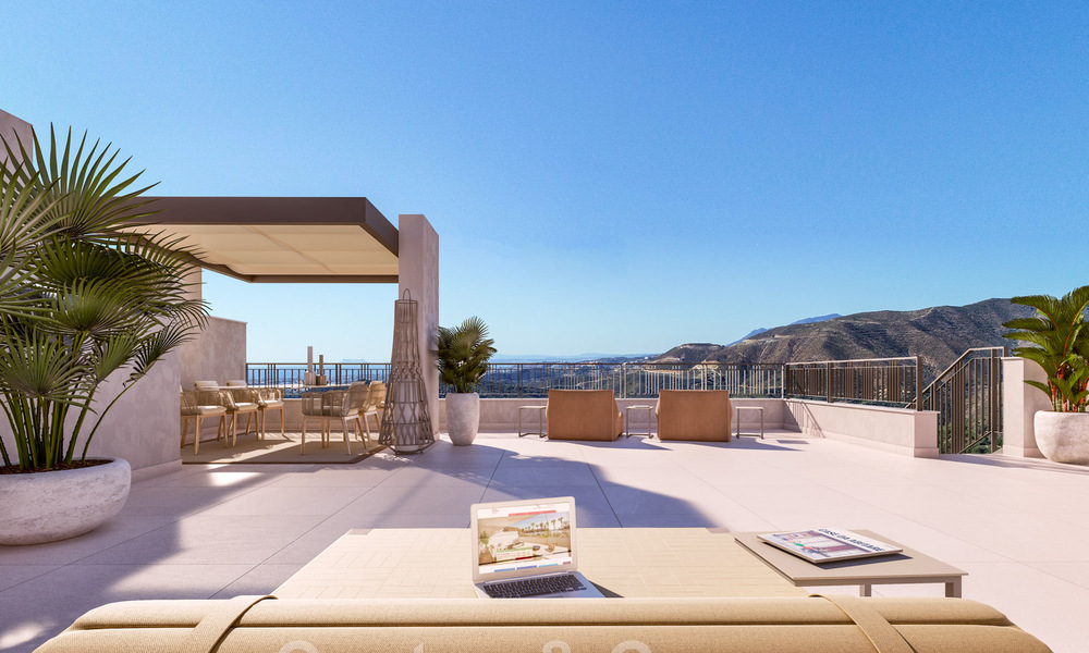 Nieuwe luxe appartementen te koop, met een onverstoord uitzicht op het meer, de bergen en op de kust richting Gibraltar, gelegen in het rustige Istán, Costa del Sol 42608