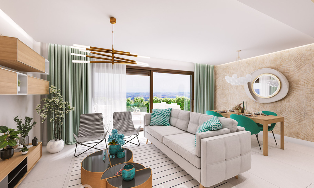 Nieuwe luxe appartementen te koop, met een onverstoord uitzicht op het meer, de bergen en op de kust richting Gibraltar, gelegen in het rustige Istán, Costa del Sol 42611