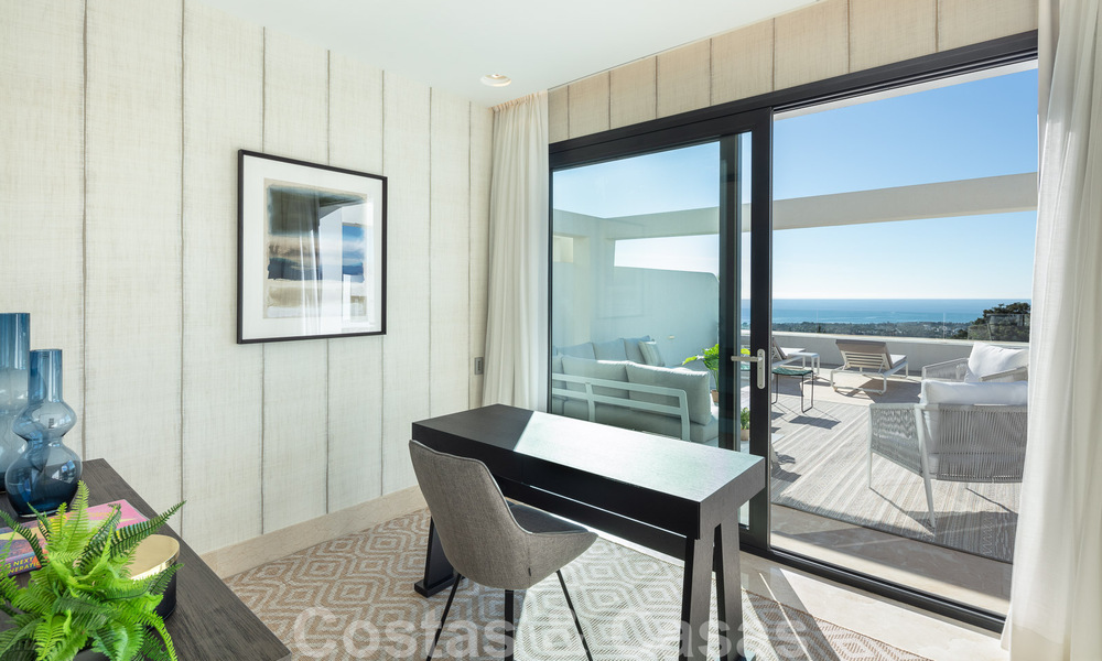 Spectaculair, modern penthouse te koop met adembenemend zeezicht in het zeer gegeerde Sierra Blanca, op de Golden Mile van Marbella 51515