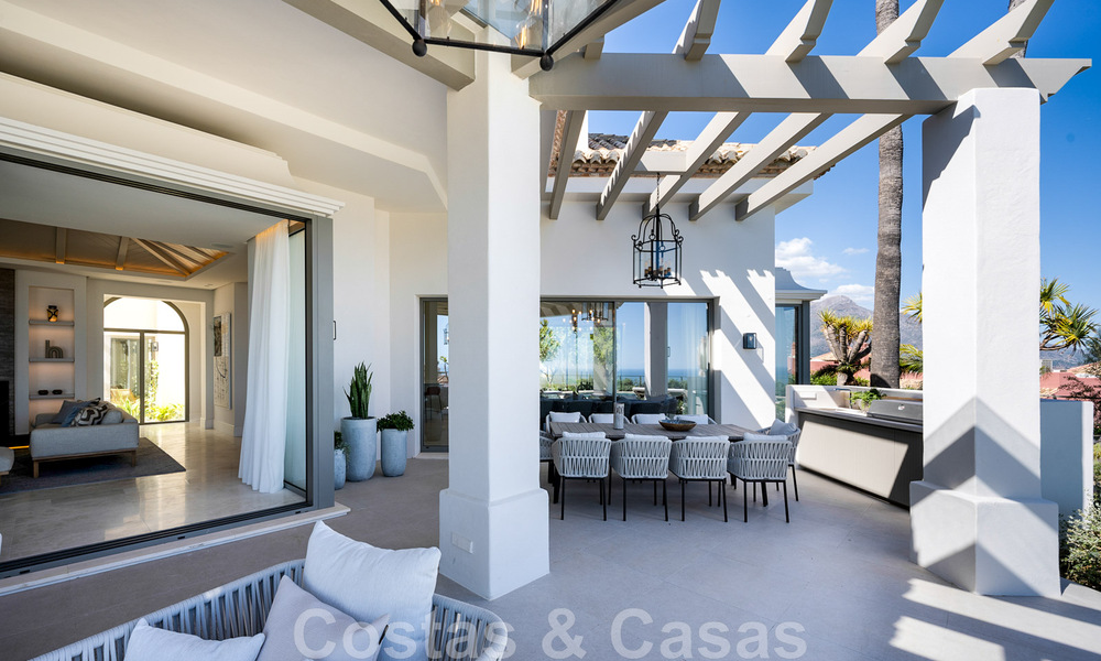 Prestigieuze luxevilla in Mediterrane stijl te koop met schitterend panoramisch zeezicht in Benahavis - Marbella 43443