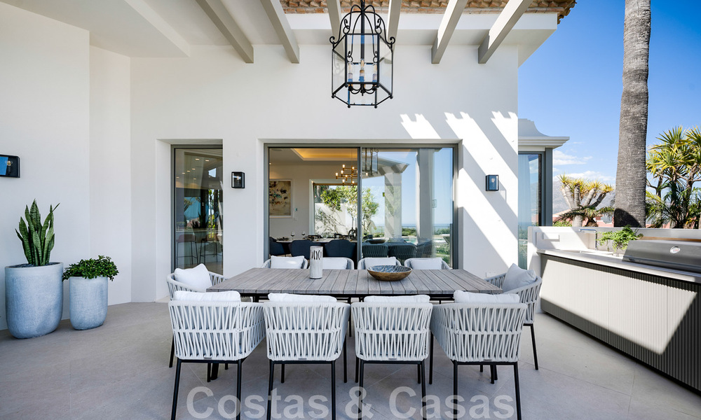 Prestigieuze luxevilla in Mediterrane stijl te koop met schitterend panoramisch zeezicht in Benahavis - Marbella 43444
