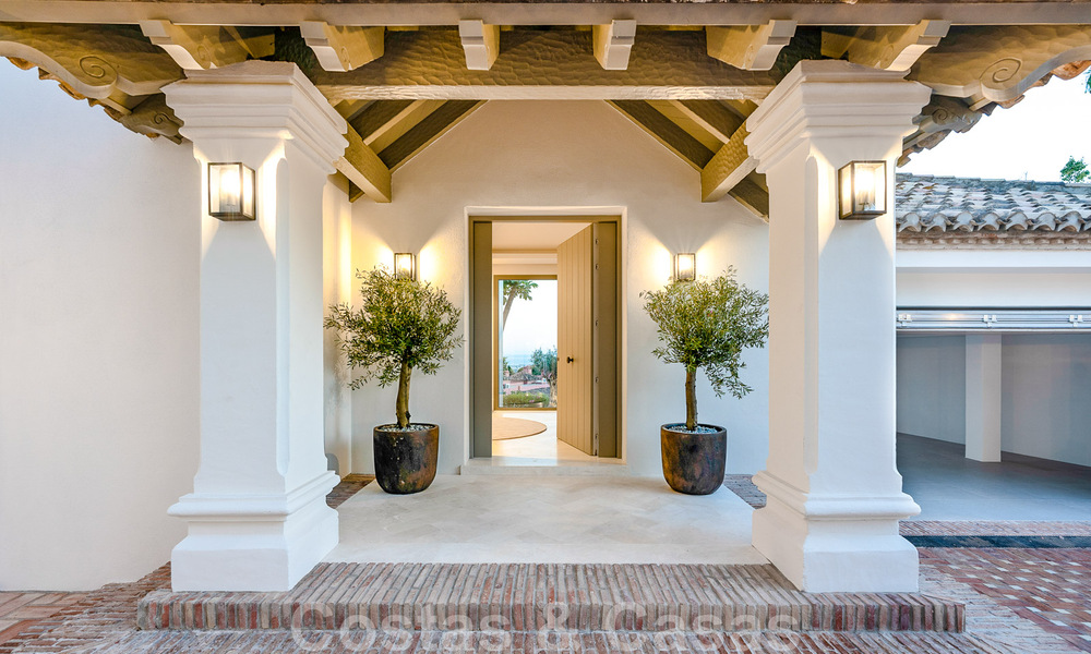 Prestigieuze luxevilla in Mediterrane stijl te koop met schitterend panoramisch zeezicht in Benahavis - Marbella 43448