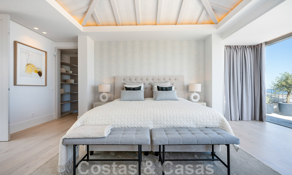 Prestigieuze luxevilla in Mediterrane stijl te koop met schitterend panoramisch zeezicht in Benahavis - Marbella 43484