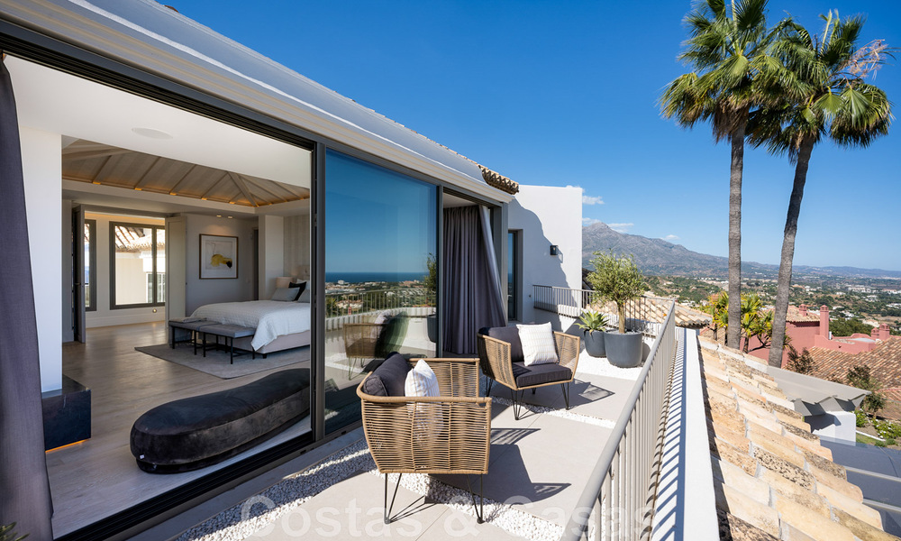 Prestigieuze luxevilla in Mediterrane stijl te koop met schitterend panoramisch zeezicht in Benahavis - Marbella 43490