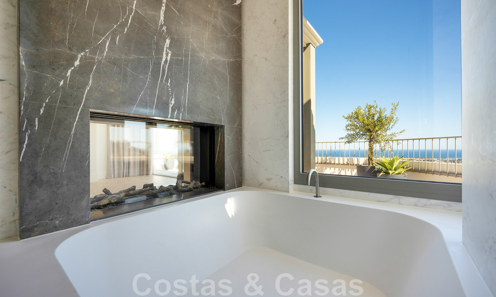 Prestigieuze luxevilla in Mediterrane stijl te koop met schitterend panoramisch zeezicht in Benahavis - Marbella 43491