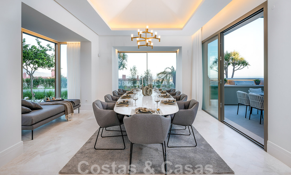 Prestigieuze luxevilla in Mediterrane stijl te koop met schitterend panoramisch zeezicht in Benahavis - Marbella 43522