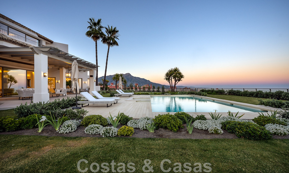 Prestigieuze luxevilla in Mediterrane stijl te koop met schitterend panoramisch zeezicht in Benahavis - Marbella 43525