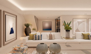 Mondaine, luxueuze villa te koop in eigentijdse stijl, op loopafstand van alle voorzieningen en de stranden van de Golden Mile, Marbella 43164 