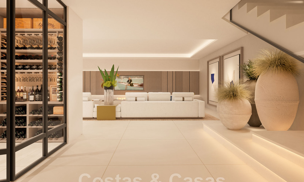 Mondaine, luxueuze villa te koop in eigentijdse stijl, op loopafstand van alle voorzieningen en de stranden van de Golden Mile, Marbella 43168