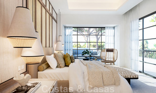 Mondaine, luxueuze villa te koop in eigentijdse stijl, op loopafstand van alle voorzieningen en de stranden van de Golden Mile, Marbella 43169 