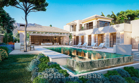 Mondaine, luxueuze villa te koop in eigentijdse stijl, op loopafstand van alle voorzieningen en de stranden van de Golden Mile, Marbella 43177