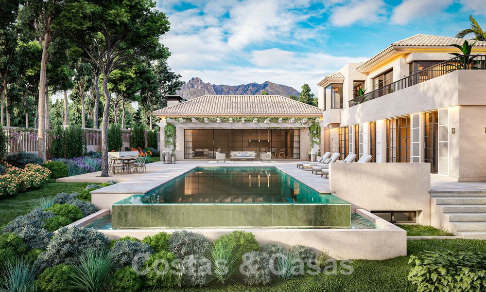 Mondaine, luxueuze villa te koop in eigentijdse stijl, op loopafstand van alle voorzieningen en de stranden van de Golden Mile, Marbella 43178