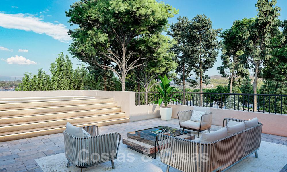 Mondaine, luxueuze villa te koop in eigentijdse stijl, op loopafstand van alle voorzieningen en de stranden van de Golden Mile, Marbella 43182