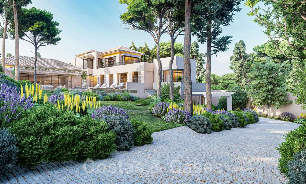 Mondaine, luxueuze villa te koop in eigentijdse stijl, op loopafstand van alle voorzieningen en de stranden van de Golden Mile, Marbella 43188