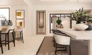 Mondaine, luxueuze villa te koop in eigentijdse stijl, op loopafstand van alle voorzieningen en de stranden van de Golden Mile, Marbella 43197 