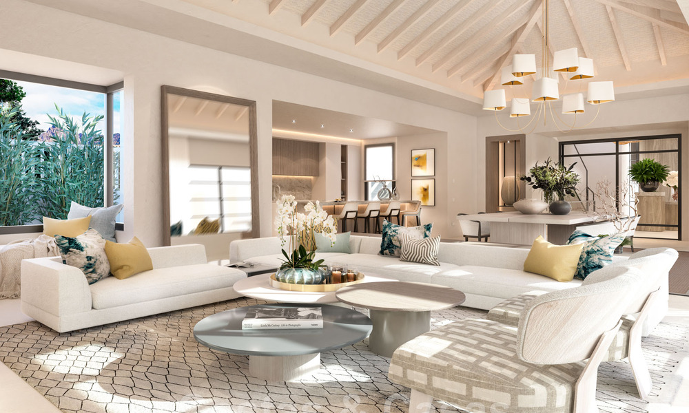 Mondaine, luxueuze villa te koop in eigentijdse stijl, op loopafstand van alle voorzieningen en de stranden van de Golden Mile, Marbella 43198