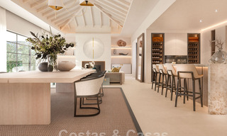 Mondaine, luxueuze villa te koop in eigentijdse stijl, op loopafstand van alle voorzieningen en de stranden van de Golden Mile, Marbella 43200 