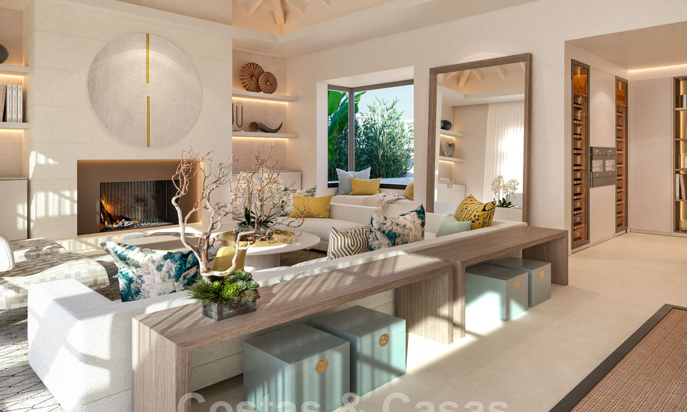 Mondaine, luxueuze villa te koop in eigentijdse stijl, op loopafstand van alle voorzieningen en de stranden van de Golden Mile, Marbella 43201