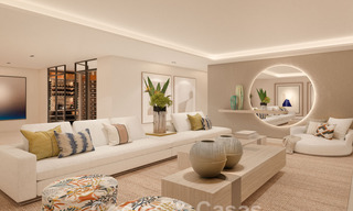 Mondaine, luxueuze villa te koop in eigentijdse stijl, op loopafstand van alle voorzieningen en de stranden van de Golden Mile, Marbella 43214 