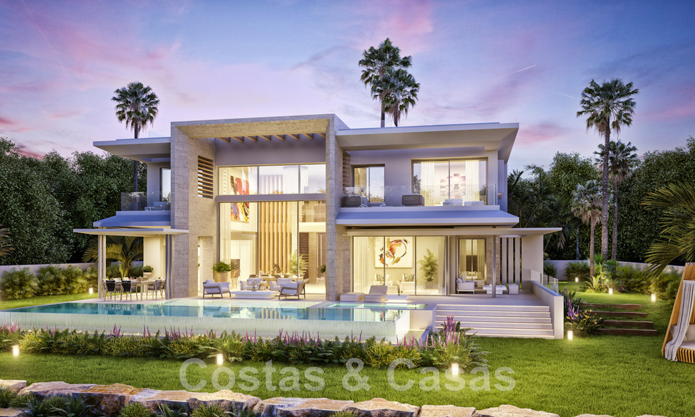Nieuwe, modernistische luxevilla’s te koop, met veel privacy en zeezicht, in een gated community gelegen in de heuvels van Marbella 43383