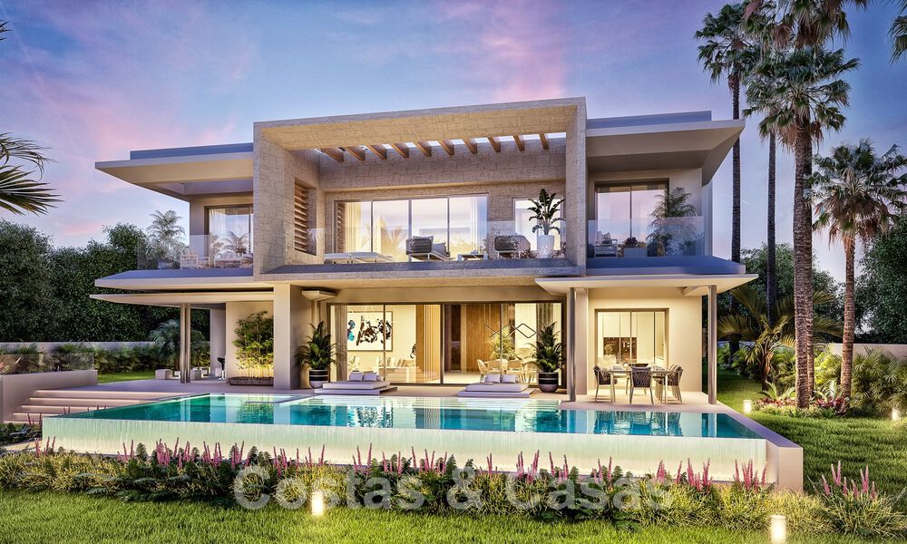 Nieuwe, modernistische luxevilla’s te koop, met veel privacy en zeezicht, in een gated community gelegen in de heuvels van Marbella 52437