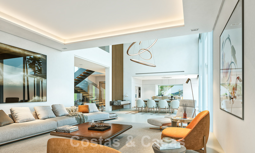 Nieuwe, modernistische luxevilla’s te koop, met veel privacy en zeezicht, in een gated community gelegen in de heuvels van Marbella 52451