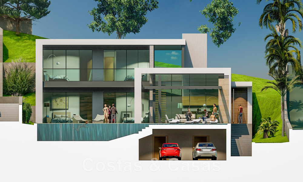 2 Percelen + exclusief bouwproject te koop voor een majestueuze, eigentijdse villa in Nueva Andalucia, Marbella 43910