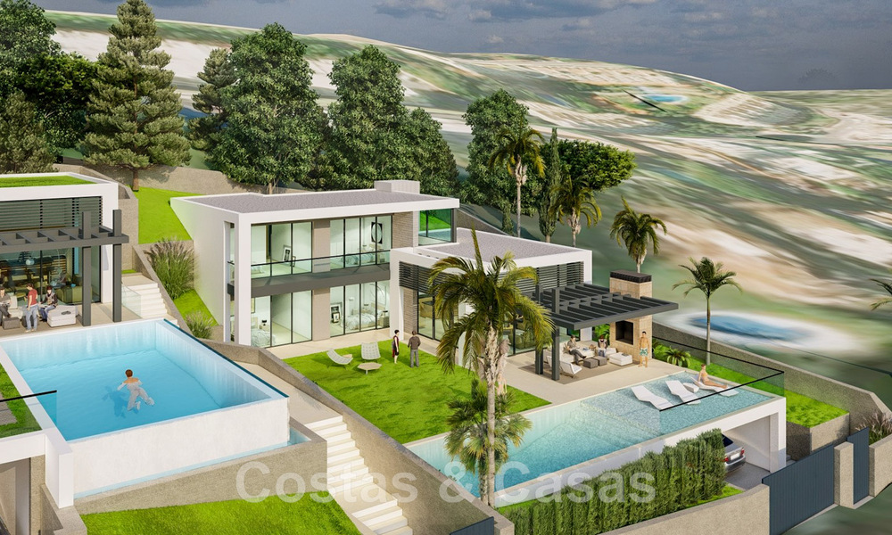 2 Percelen + exclusief bouwproject te koop voor een majestueuze, eigentijdse villa in Nueva Andalucia, Marbella 43912