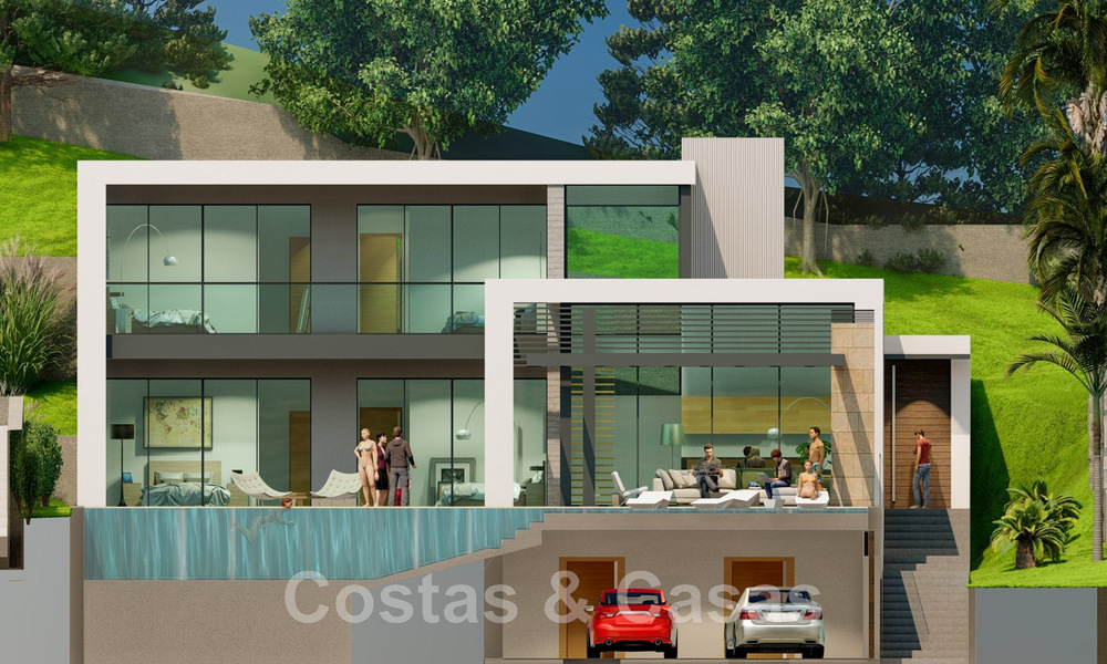 2 Percelen + exclusief bouwproject te koop voor een majestueuze, eigentijdse villa in Nueva Andalucia, Marbella 43914