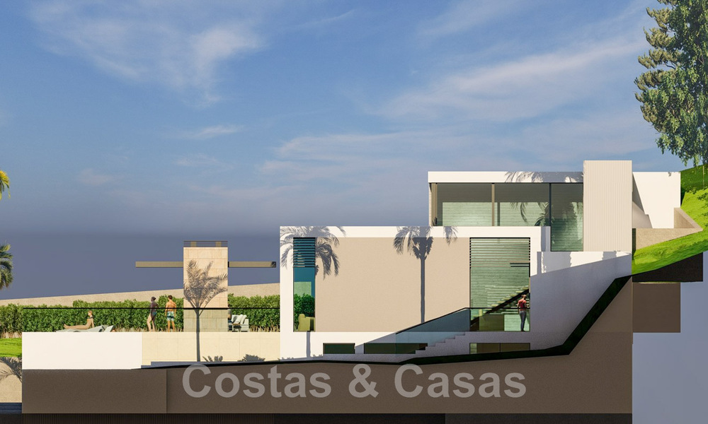 2 Percelen + exclusief bouwproject te koop voor een majestueuze, eigentijdse villa in Nueva Andalucia, Marbella 43917