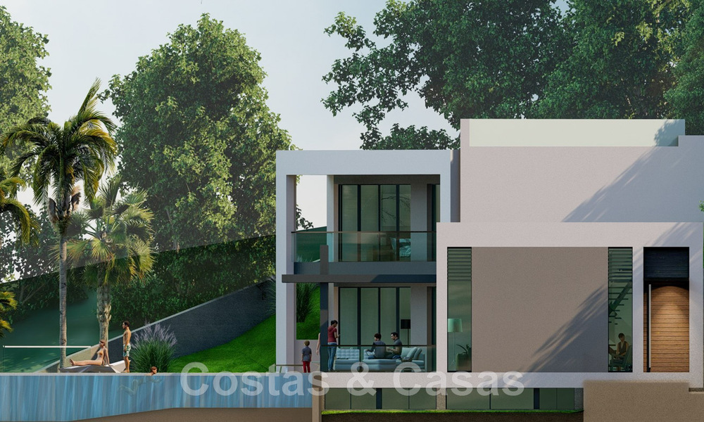 2 Percelen + exclusief bouwproject te koop voor een majestueuze, eigentijdse villa in Nueva Andalucia, Marbella 43928