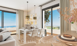 Luxueuze nieuwbouwappartementen in eigentijdse stijl te koop met een ruim terras en panoramisch zeezicht in Estepona stad 44290 
