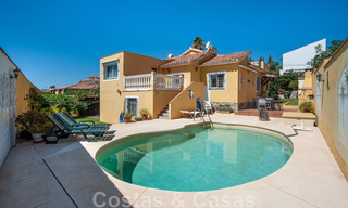 Traditionele, Spaanse villa te koop net ten oosten van Marbella centrum op loopafstand van het strand 44400 