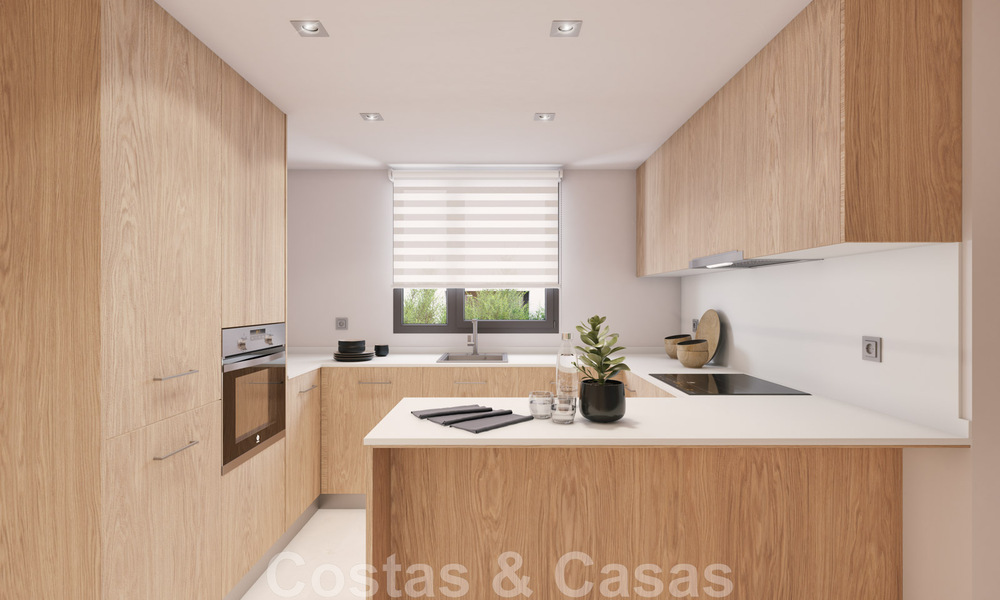 Nieuwe, eigentijdse, luxe appartementen te koop met zeezicht op loopafstand van het strand in Casares, Costa del Sol 44503