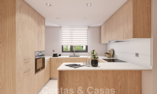 Nieuwe, eigentijdse, luxe appartementen te koop met zeezicht op loopafstand van het strand in Casares, Costa del Sol 44503 