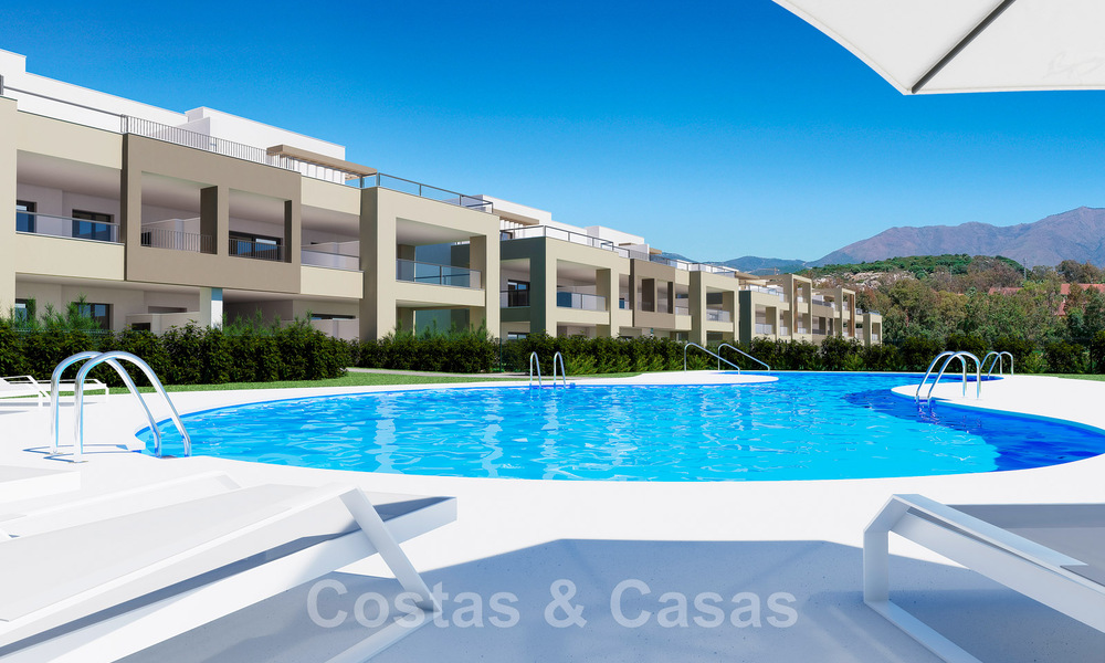 Nieuwe, eigentijdse, luxe appartementen te koop met zeezicht op loopafstand van het strand in Casares, Costa del Sol 44509