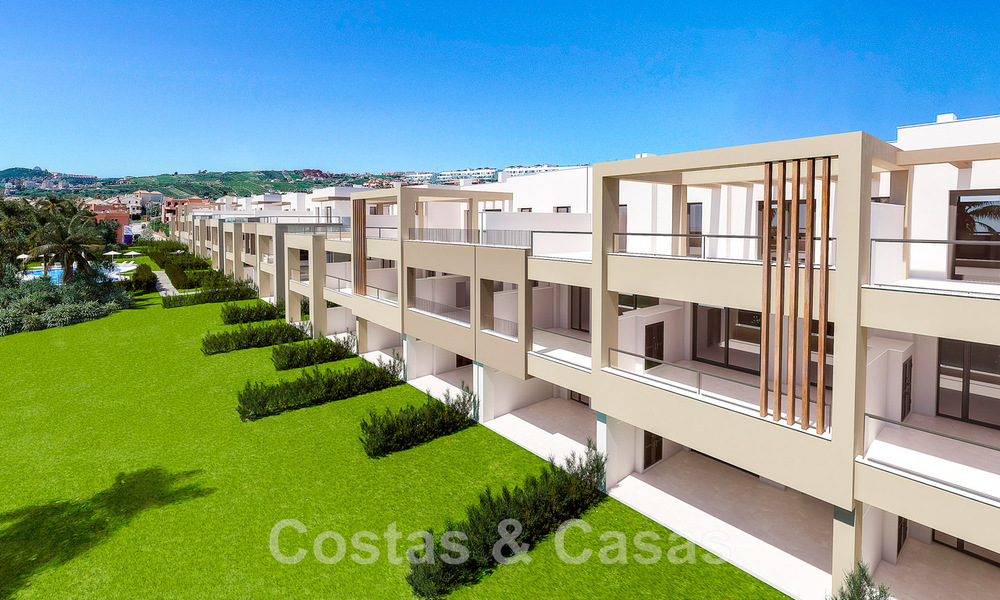 Nieuwe, eigentijdse, luxe appartementen te koop met zeezicht op loopafstand van het strand in Casares, Costa del Sol 44513