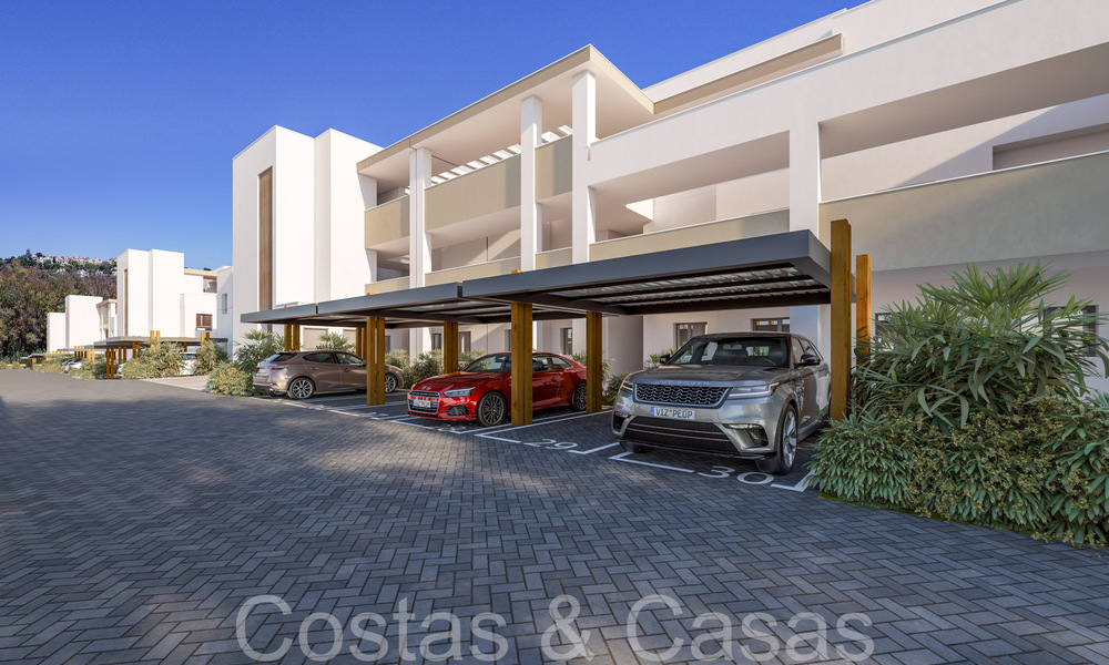Nieuwe, eigentijdse, luxe appartementen te koop met zeezicht op loopafstand van het strand in Casares, Costa del Sol 66733