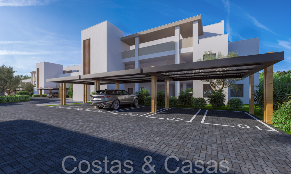 Nieuwe, eigentijdse, luxe appartementen te koop met zeezicht op loopafstand van het strand in Casares, Costa del Sol 66734