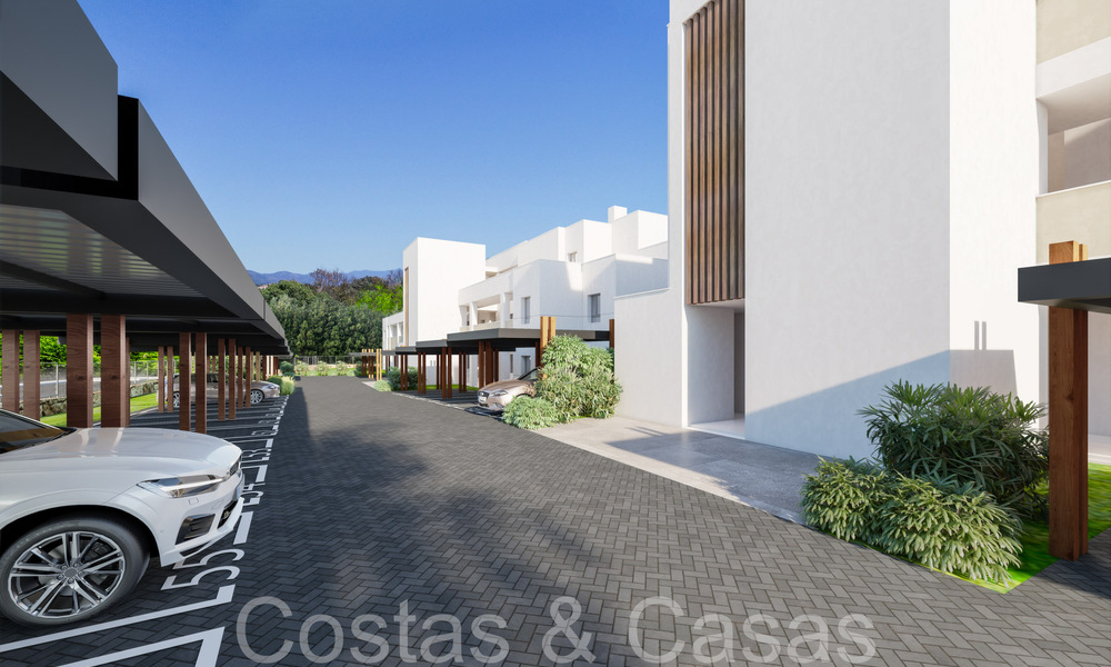 Nieuwe, eigentijdse, luxe appartementen te koop met zeezicht op loopafstand van het strand in Casares, Costa del Sol 66735