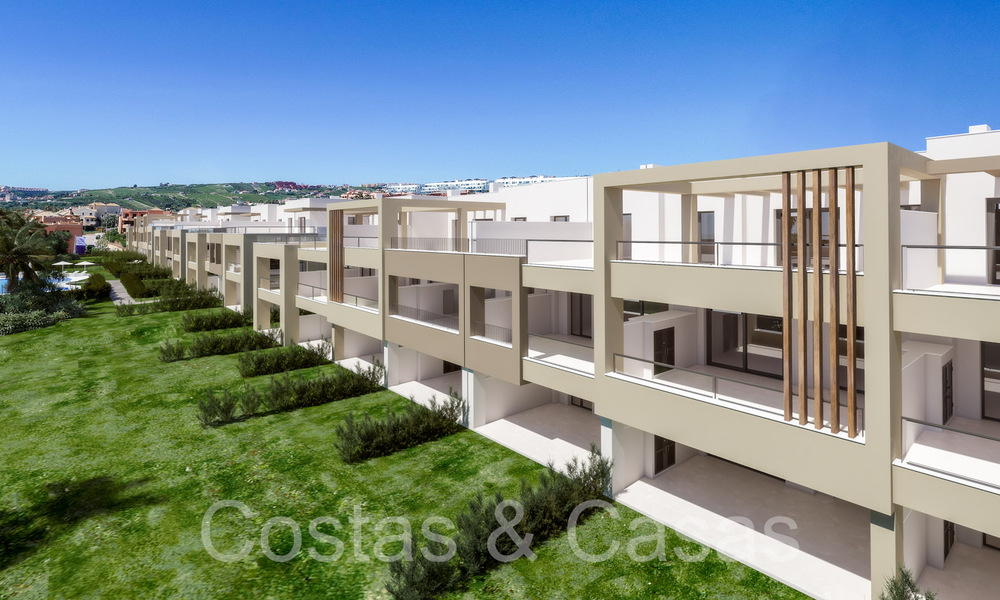 Nieuwe, eigentijdse, luxe appartementen te koop met zeezicht op loopafstand van het strand in Casares, Costa del Sol 66737