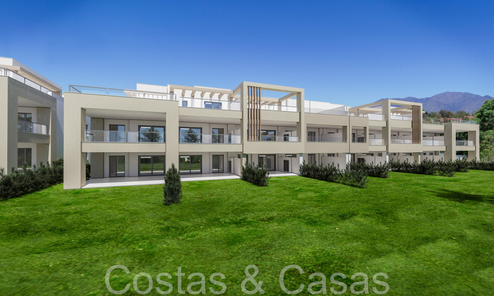 Nieuwe, eigentijdse, luxe appartementen te koop met zeezicht op loopafstand van het strand in Casares, Costa del Sol 66738