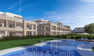 Nieuwe, eigentijdse, luxe appartementen te koop met zeezicht op loopafstand van het strand in Casares, Costa del Sol 66739 
