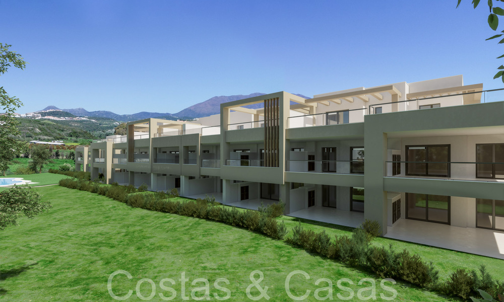 Nieuwe, eigentijdse, luxe appartementen te koop met zeezicht op loopafstand van het strand in Casares, Costa del Sol 66740