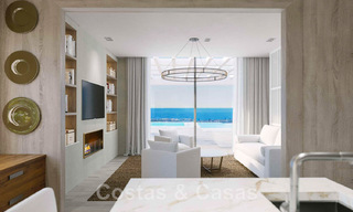 Statige, Mediterrane luxevilla te koop in Ibiza-stijl, gelegen in een hoogstaande villawijk in het hartje van Nueva Andalucia, Marbella 44628 