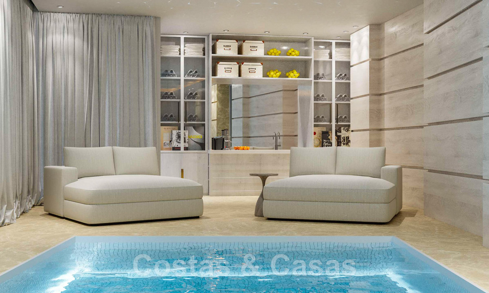Statige, Mediterrane luxevilla te koop in Ibiza-stijl, gelegen in een hoogstaande villawijk in het hartje van Nueva Andalucia, Marbella 44637