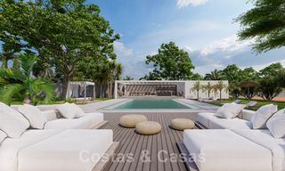 Sublieme, luxevilla te koop op een groot perceel, met een Mediterrane architectuur, beachside op de New Golden Mile tussen Marbella en Estepona 44959 