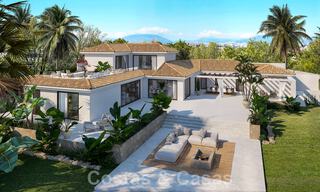 Sublieme, luxevilla te koop op een groot perceel, met een Mediterrane architectuur, beachside op de New Golden Mile tussen Marbella en Estepona 44961 