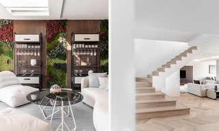 Modern gerenoveerd duplex penthouse, met panoramisch zeezicht in een 24u beveiligd complex in Nueva Andalucia, Marbella 45378 