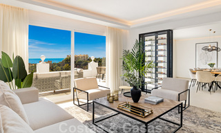 Ruim, volledig gerenoveerd luxepenthouse te koop met zeezicht in Benahavis - Marbella 45310 